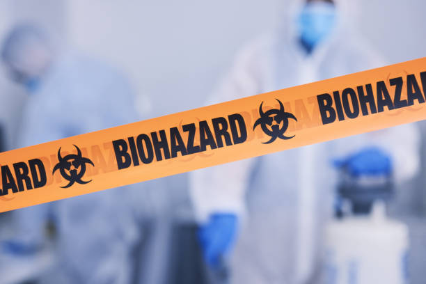 Professional Biohazard Cleanup technician working in Summers, AR